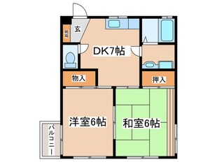 コーポパニエの物件間取画像